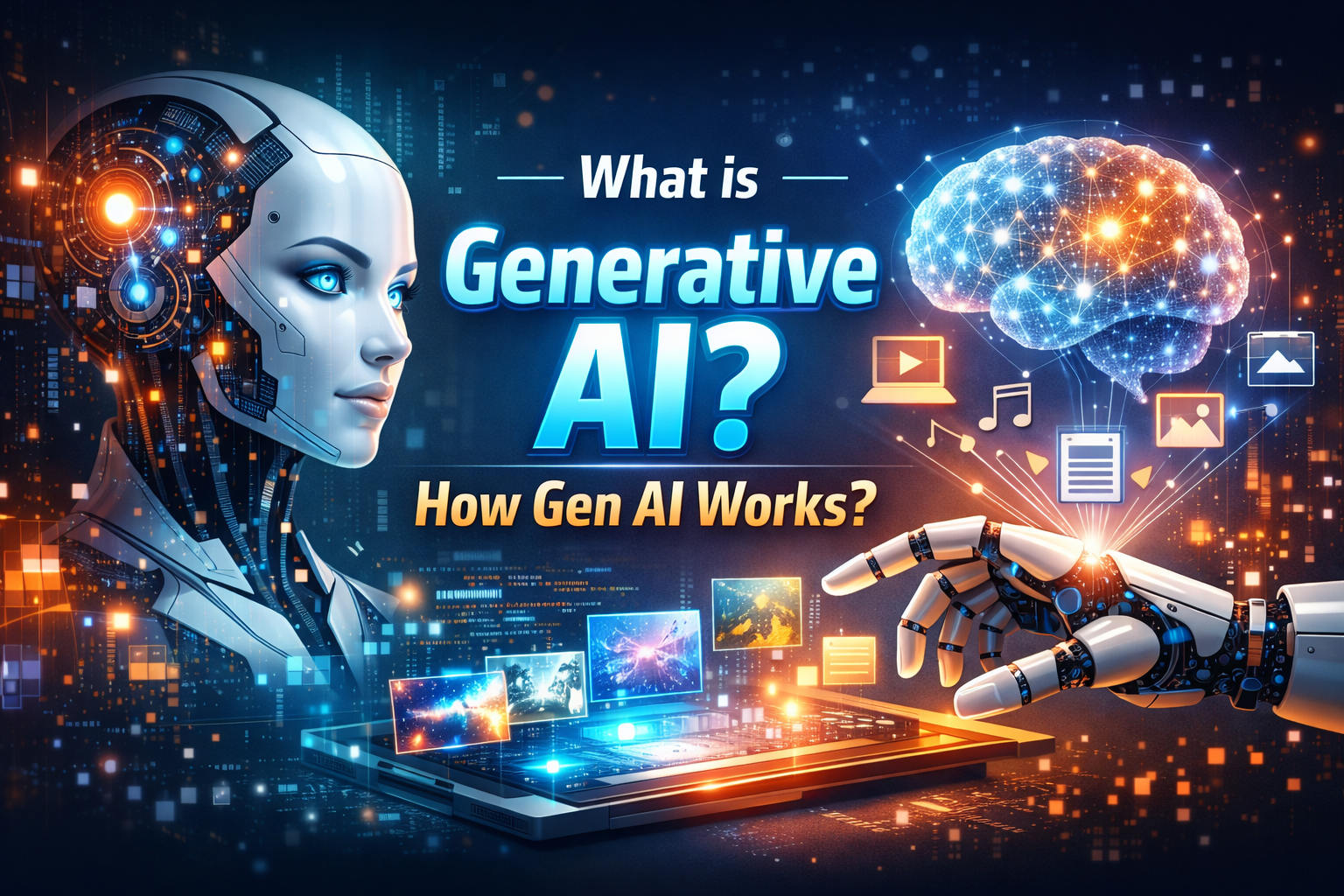 Generative AI and futuristic technology Featured Image