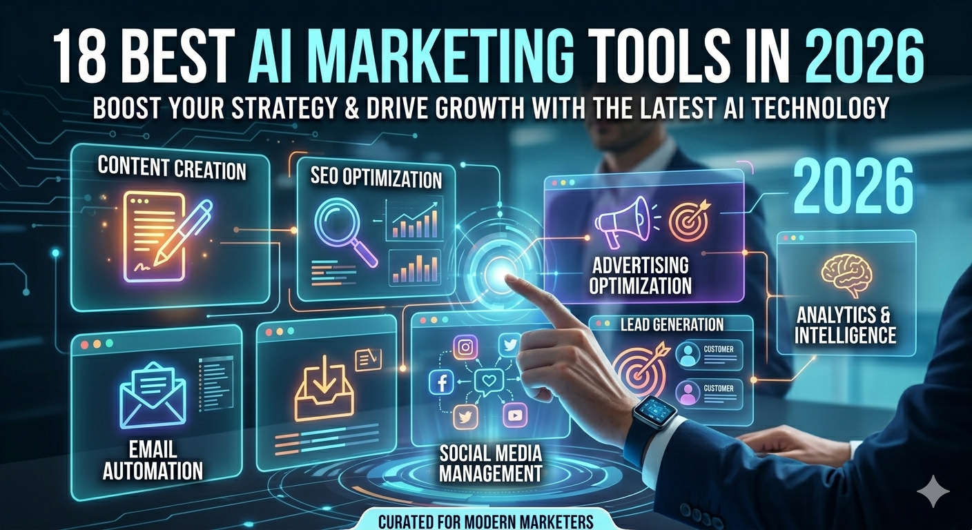 18 Best AI Marketing Tools in 2026 Featured Image